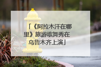 《阿拉木汗在哪里》旅游歌舞秀在乌鲁木齐上演