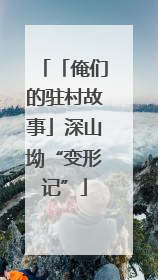 「俺们的驻村故事」深山坳“变形记”