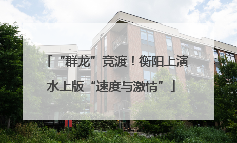 “群龙”竞渡！衡阳上演水上版“速度与激情”