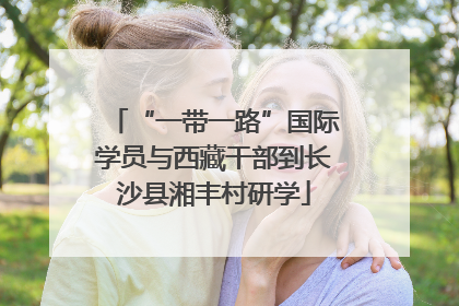 “一带一路”国际学员与西藏干部到长沙县湘丰村研学