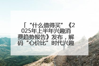 “什么值得买”《2025年上半年兴趣消费趋势报告》发布，解码“心价比”时代兴趣消费新范式