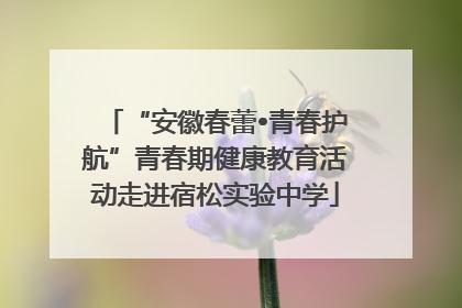 “安徽春蕾•青春护航”青春期健康教育活动走进宿松实验中学