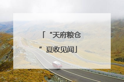 “天府粮仓”夏收见闻