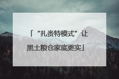 “扎赉特模式”让黑土粮仓家底更实