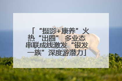 “摄影+康养”火热“出圈” 多业态串联成线激发“银发一族”深度游潜力