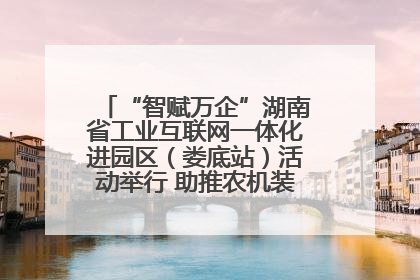 “智赋万企”湖南省工业互联网一体化进园区（娄底站）活动举行 助推农机装备产业高质量发展