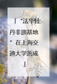 “法华牡丹非遗基地”在上海交通大学落成