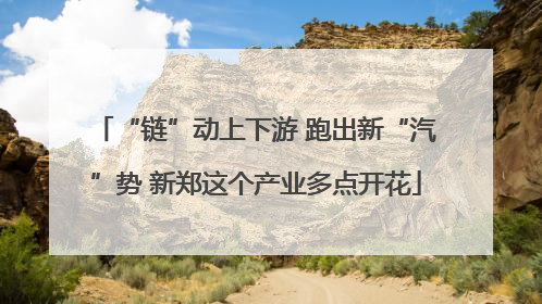 “链”动上下游 跑出新“汽”势 新郑这个产业多点开花