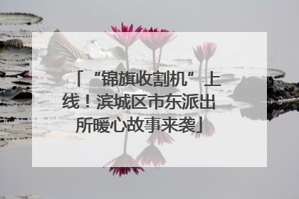 “锦旗收割机”上线！滨城区市东派出所暖心故事来袭