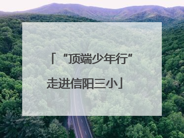 “顶端少年行”走进信阳三小