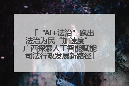 “AI+法治”跑出法治为民“加速度” 广西探索人工智能赋能司法行政发展新路径