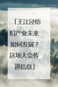 王江泾纺织产业未来如何发展？这场大会传递信息