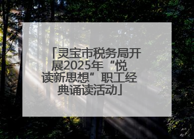 灵宝市税务局开展2025年“悦读新思想”职工经典诵读活动