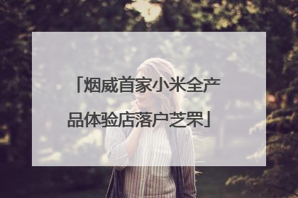 烟威首家小米全产品体验店落户芝罘