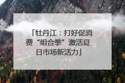 牡丹江：打好促消费“组合拳”激活夏日市场新活力