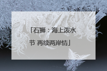石狮：海上泼水节 再续两岸情