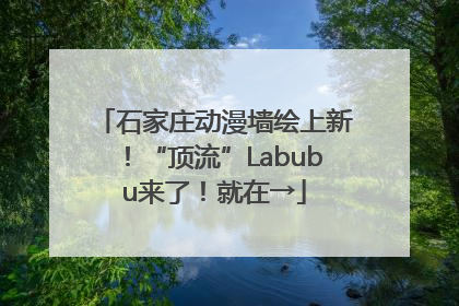 石家庄动漫墙绘上新！“顶流”Labubu来了！就在→