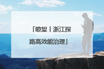 瞭望丨浙江探路高效能治理