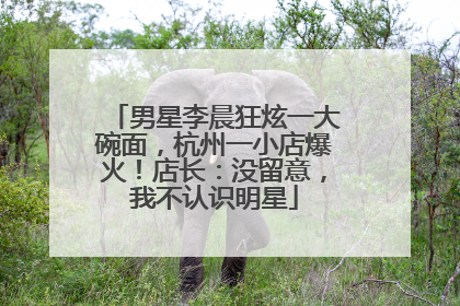 男星李晨狂炫一大碗面，杭州一小店爆火！店长：没留意，我不认识明星