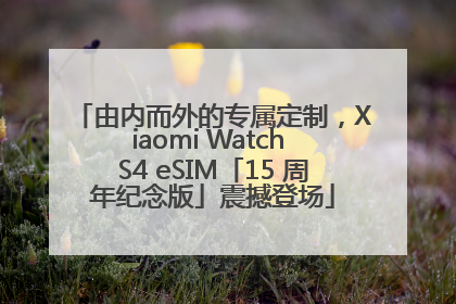 由内而外的专属定制，Xiaomi Watch S4 eSIM「15 周年纪念版」震撼登场
