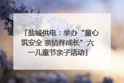 盐城供电：举办“童心筑安全 亲情伴成长”六一儿童节亲子活动