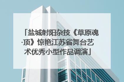 盐城射阳杂技《草原魂·顶》惊艳江苏省舞台艺术优秀小型作品调演