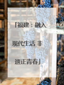 福建：融入现代生活 非遗正青春