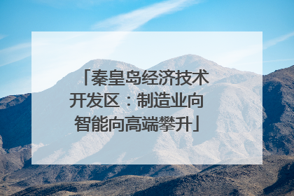秦皇岛经济技术开发区：制造业向智能向高端攀升