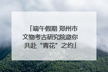 端午假期 郑州市文物考古研究院邀你共赴“青花”之约