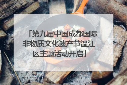 第九届中国成都国际非物质文化遗产节温江区主题活动开启