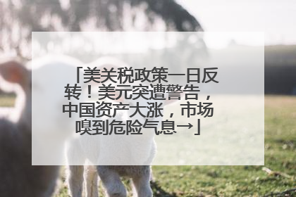 美关税政策一日反转！美元突遭警告，中国资产大涨，市场嗅到危险气息→