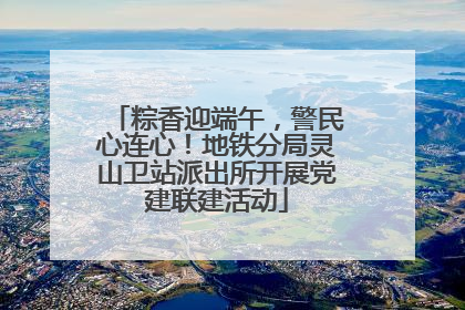 粽香迎端午，警民心连心！地铁分局灵山卫站派出所开展党建联建活动