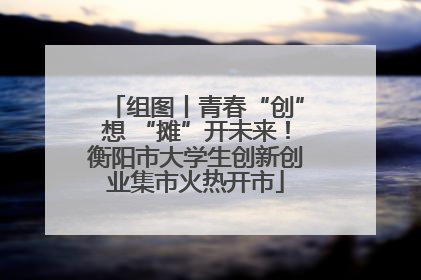 组图丨青春“创”想 “摊”开未来！衡阳市大学生创新创业集市火热开市