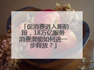 促消费进入新阶段，18万亿服务消费潜能如何进一步释放？