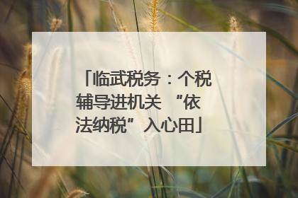 临武税务：个税辅导进机关 “依法纳税”入心田