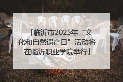 临沂市2025年“文化和自然遗产日”活动将在临沂职业学院举行