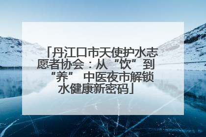 丹江口市天使护水志愿者协会：从“饮”到“养” 中医夜市解锁水健康新密码