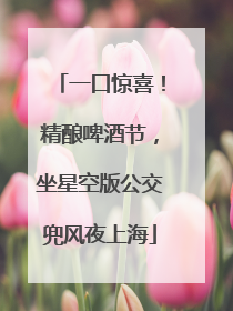 一口惊喜！精酿啤酒节，坐星空版公交兜风夜上海