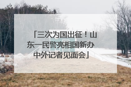 三次为国出征！山东一民警亮相国新办中外记者见面会