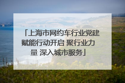 上海市网约车行业党建赋能行动开启 聚行业力量 深入城市服务