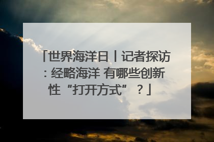 世界海洋日丨记者探访：经略海洋 有哪些创新性“打开方式”？