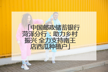 中国邮政储蓄银行菏泽分行：助力乡村振兴 全力支持南王店西瓜种植户