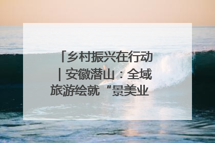 乡村振兴在行动｜安徽潜山：全域旅游绘就“景美业兴民富”新画卷