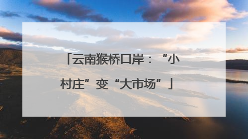 云南猴桥口岸：“小村庄”变“大市场”