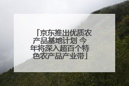 京东推出优质农产品基地计划 今年将深入超百个特色农产品产业带