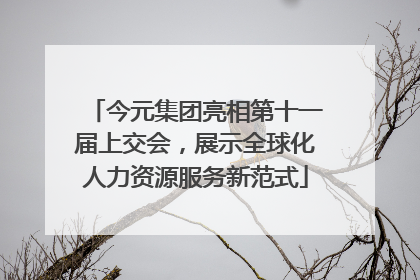 今元集团亮相第十一届上交会，展示全球化人力资源服务新范式