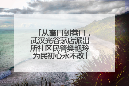 从窗口到巷口，武汉光谷茅店派出所社区民警樊艳玲为民初心永不改