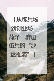 从练兵场到创业场 菏泽一群退伍兵的“沙盘推演”