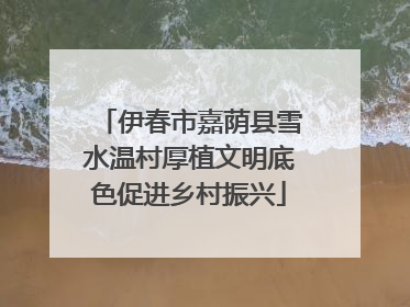 伊春市嘉荫县雪水温村厚植文明底色促进乡村振兴