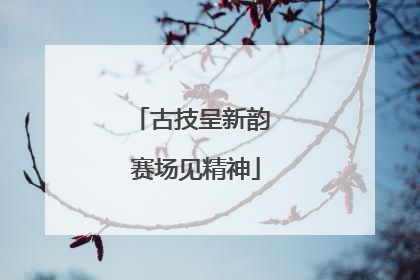 古技呈新韵 赛场见精神